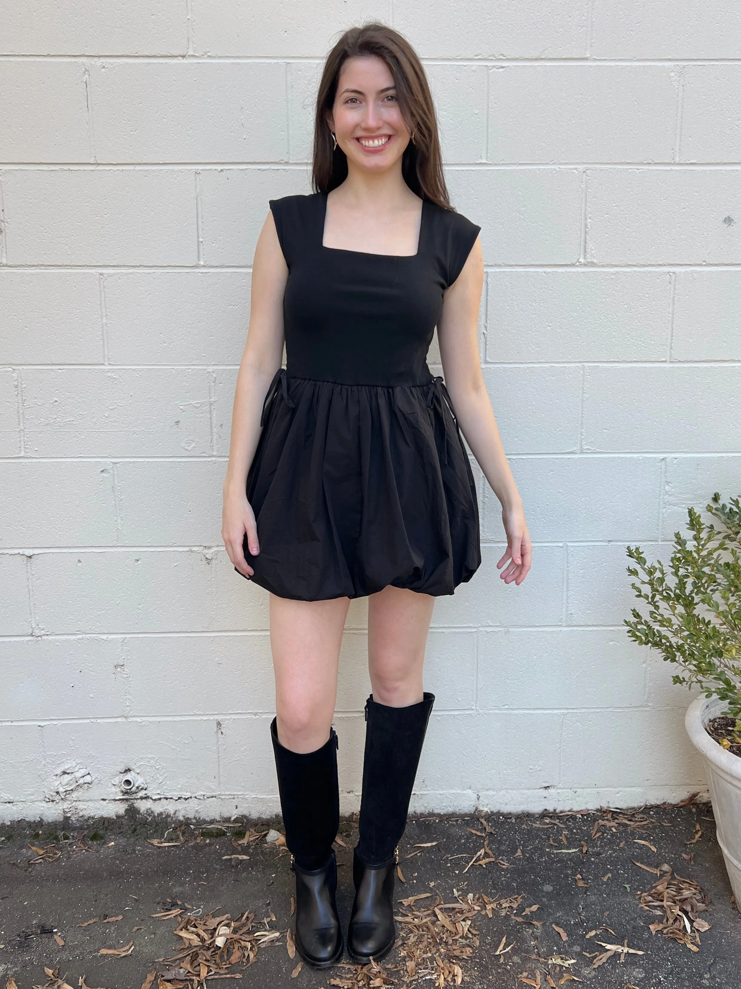 Pretty Little Bubble Hem Mini Dress