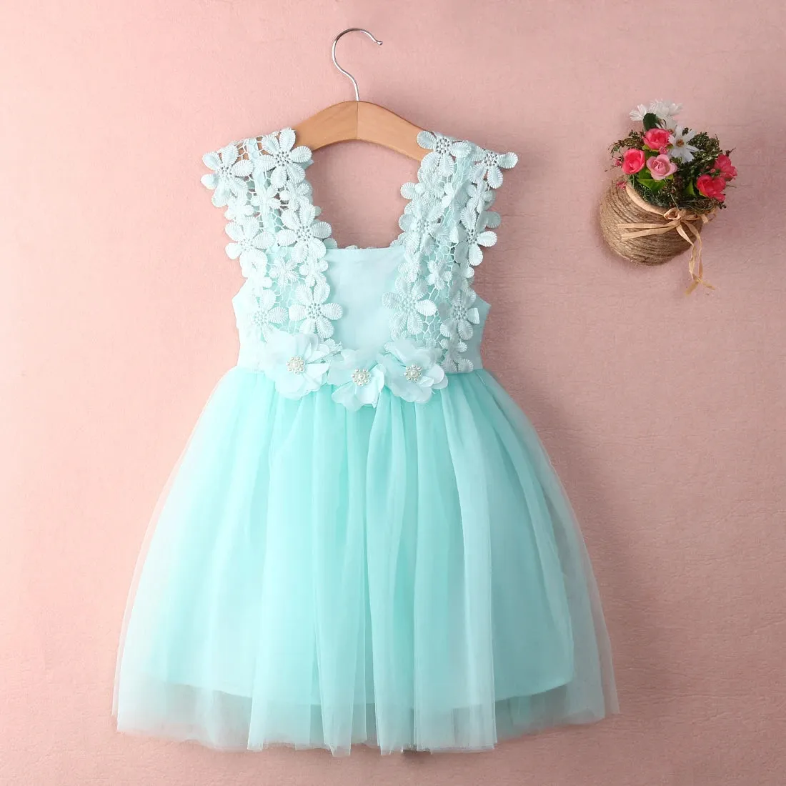 Princess Sleeveless Floral Dress