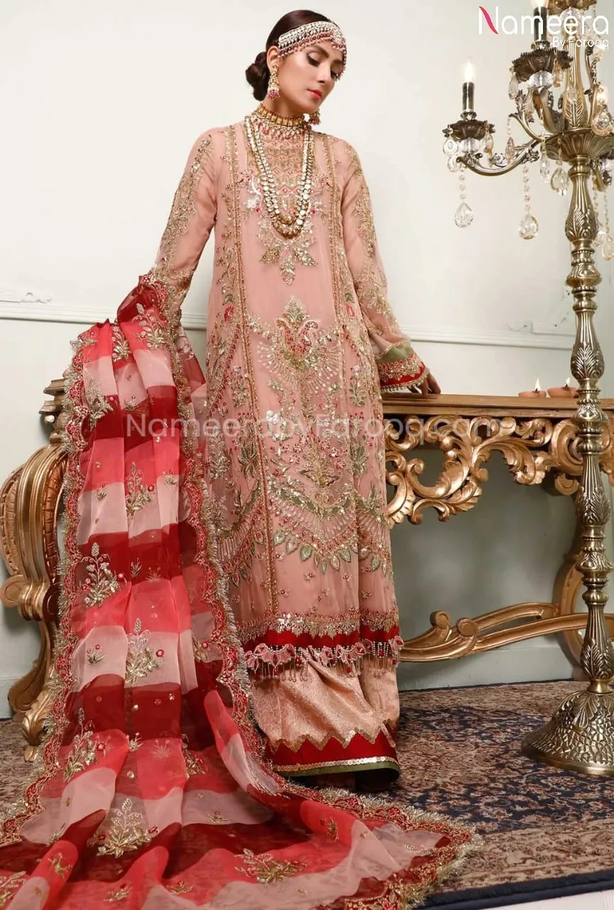 Punjabi Suit with Plazo for Wedding Party Online #BB137