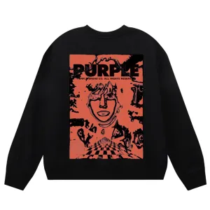 Purple Brand Logo Printed Sweatshirts