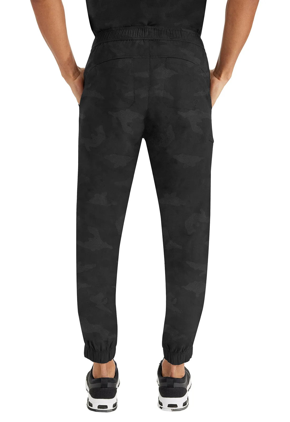 Purple Label Jacquard Drew Jogger Mens Camo Pants Black