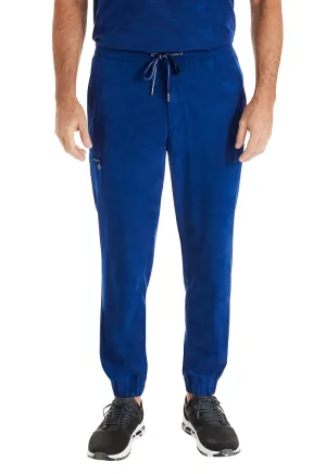 Purple Label Jacquard Drew Jogger Mens Camo Pants Navy