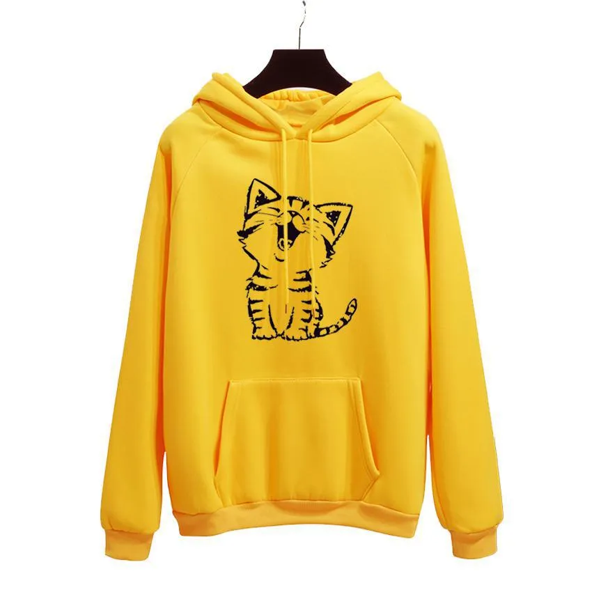 "Oh Yes!" Fleece Hoodie Two Layers Sweatshirt
