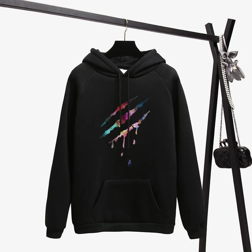 "Oh Yes!" Fleece Hoodie Two Layers Sweatshirt