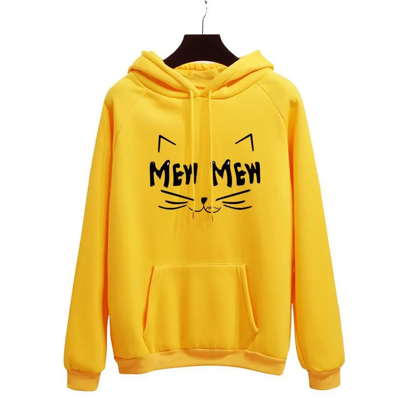 "Oh Yes!" Fleece Hoodie Two Layers Sweatshirt