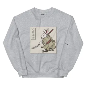 RABBIT SAMURAI Unisex Fleece Sweatshirt