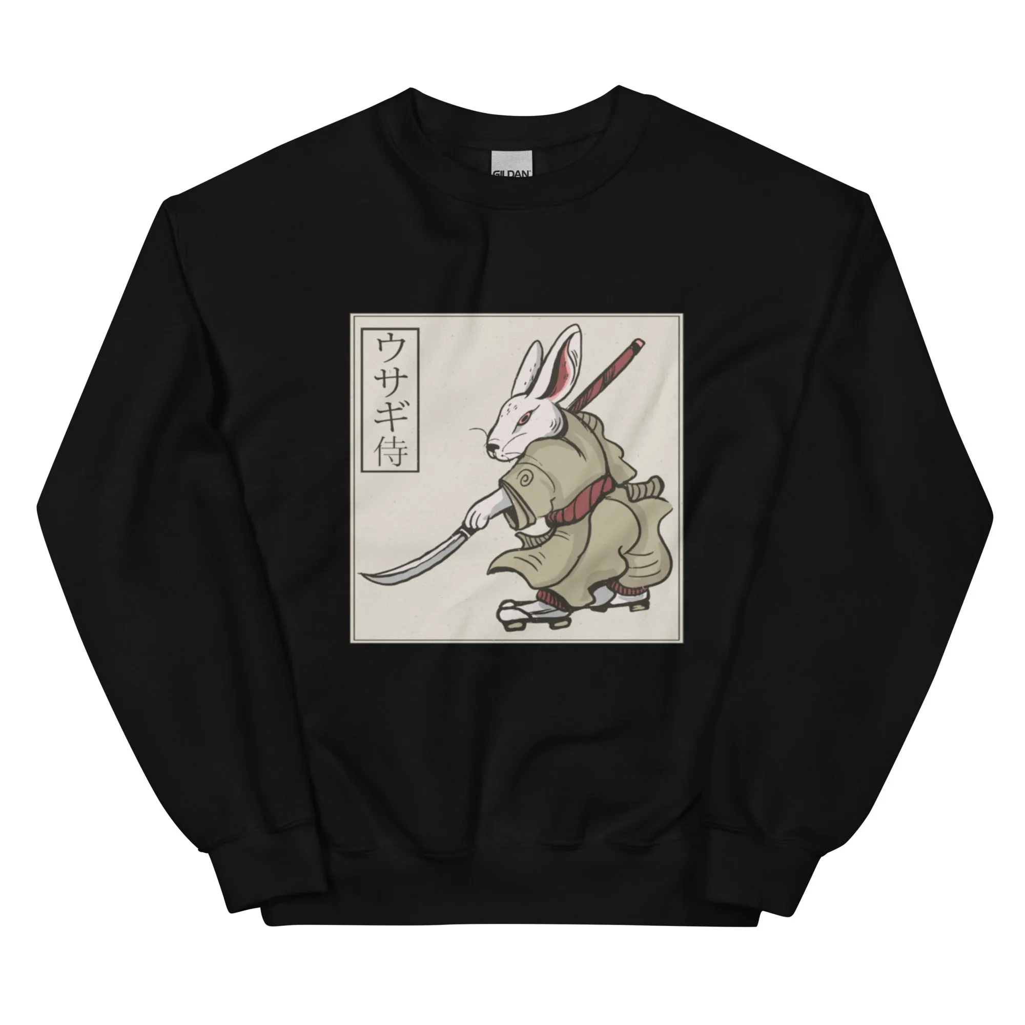 RABBIT SAMURAI Unisex Fleece Sweatshirt