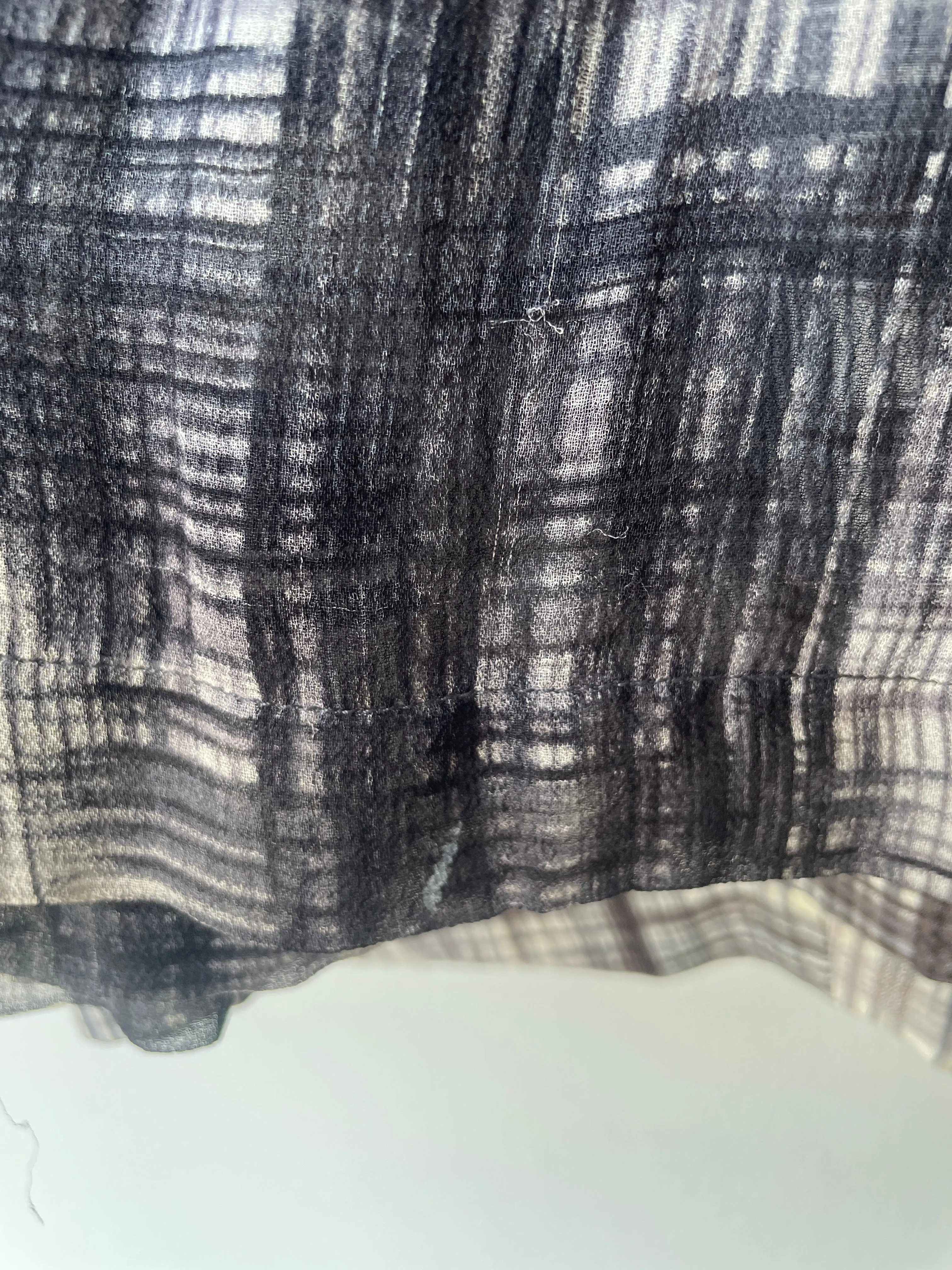 Rachel Comey Black & White Plaid Silk Dress