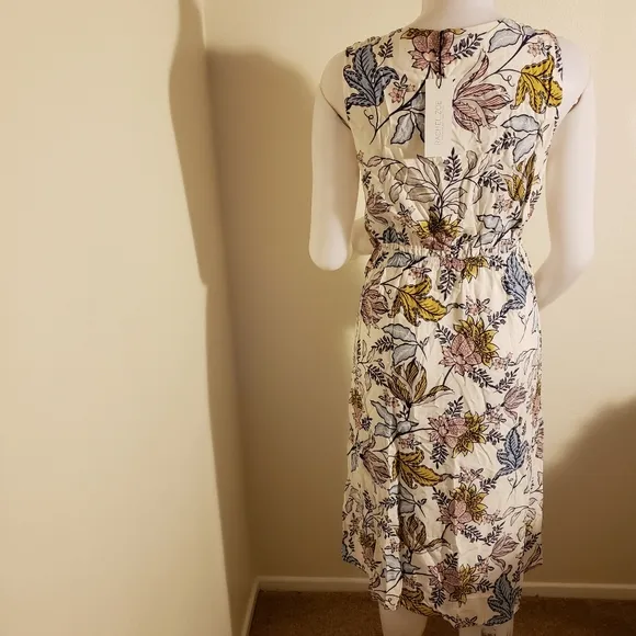 Rachel Zoe vintage floral print midi dress