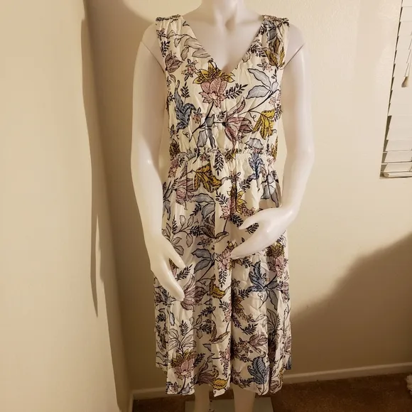 Rachel Zoe vintage floral print midi dress