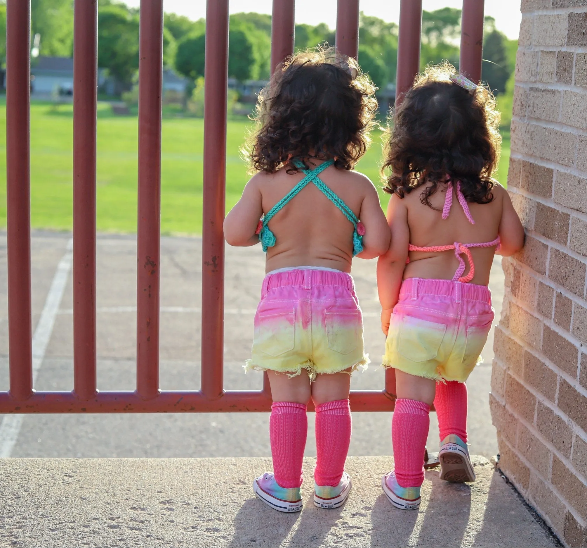 Rainbow Sherbet Halter Top