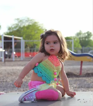 Rainbow Sherbet Halter Top