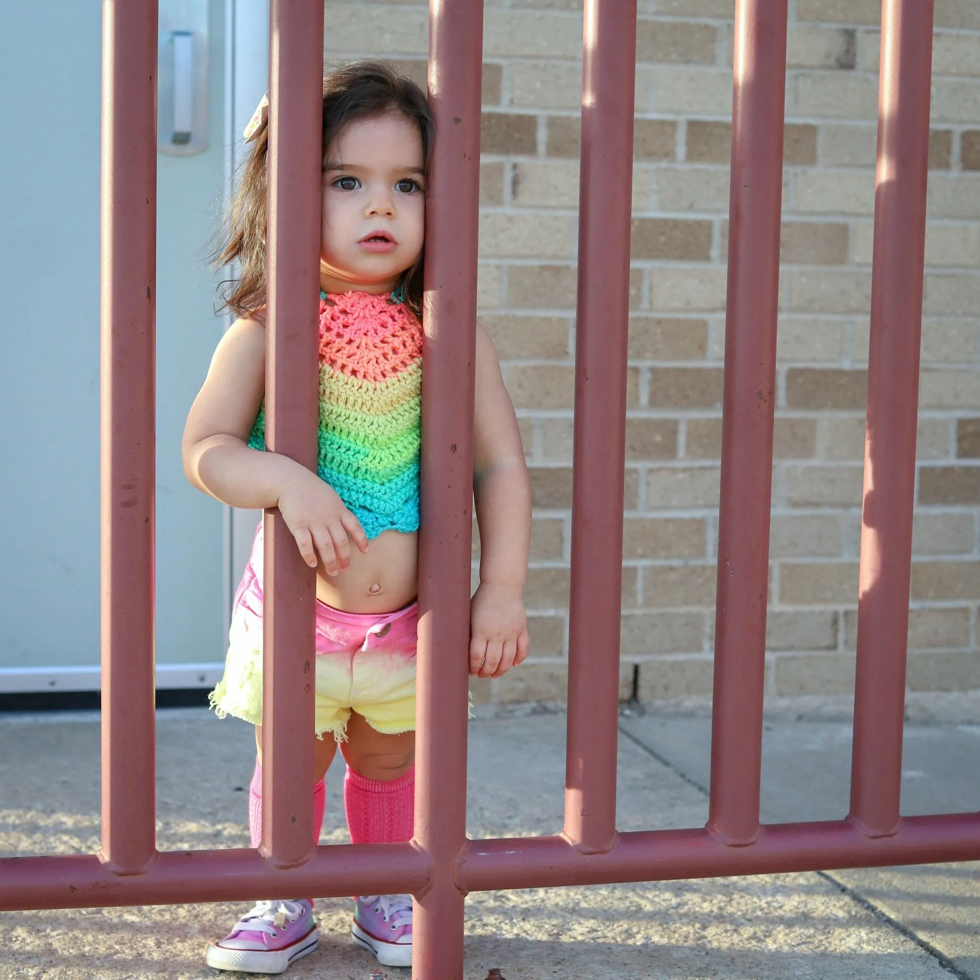 Rainbow Sherbet Halter Top