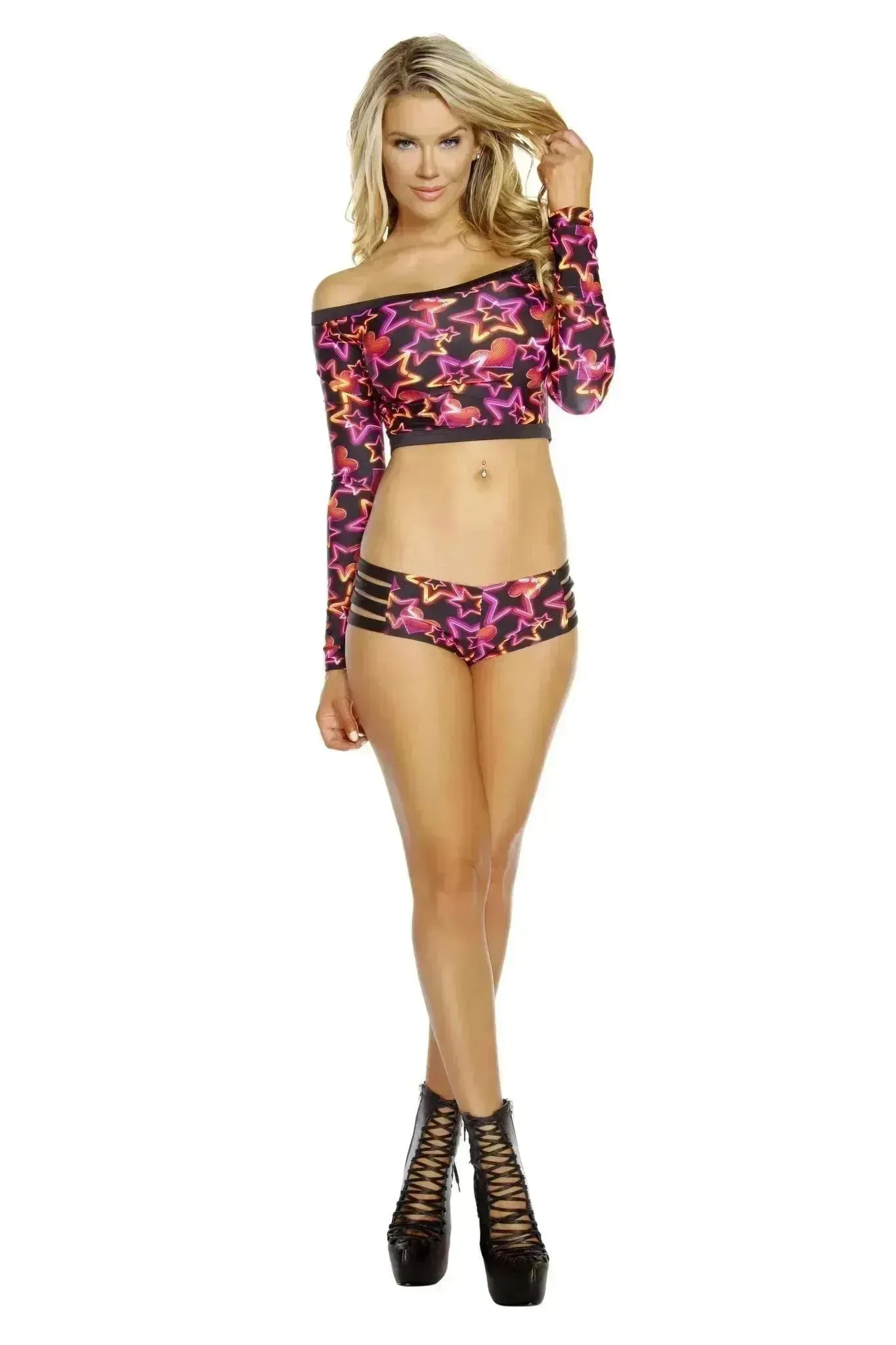 RB221 - Long Sleeve Crop Top