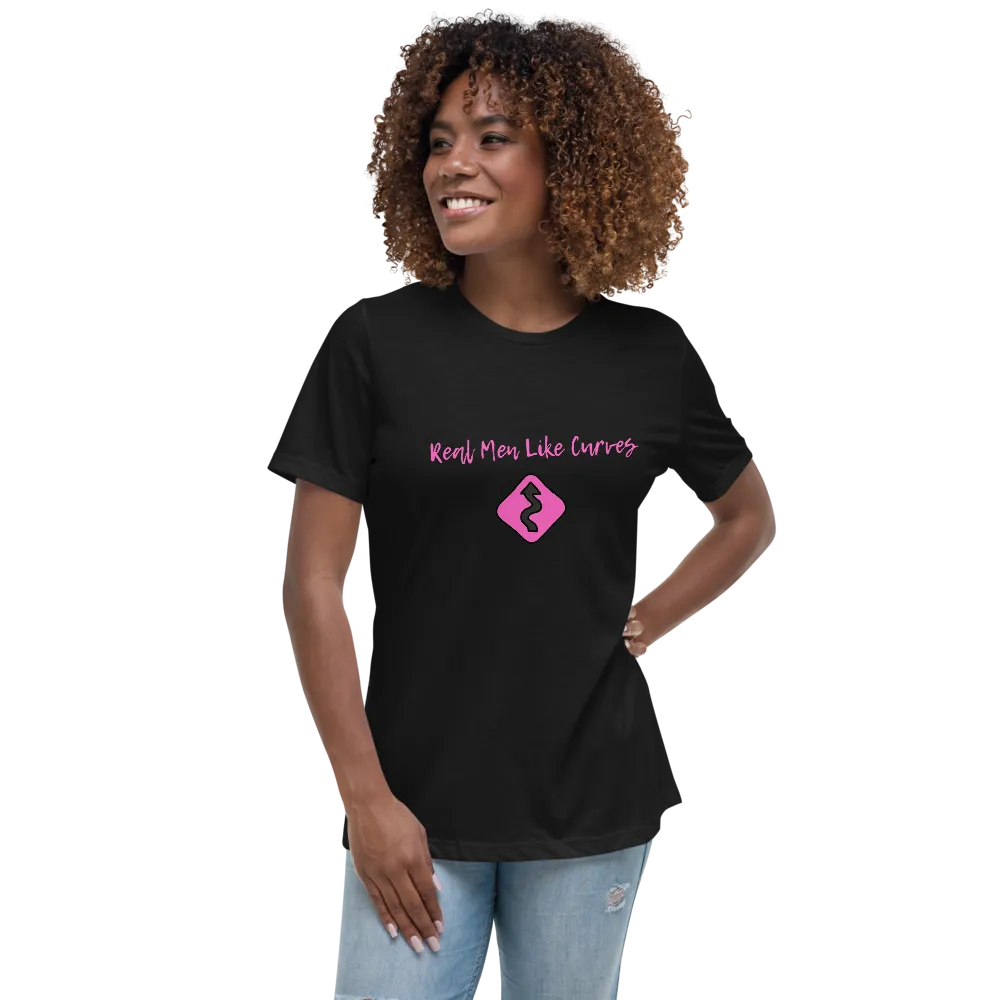 REAL MEN LIKE CURVES Women's Relaxed T-Shirt