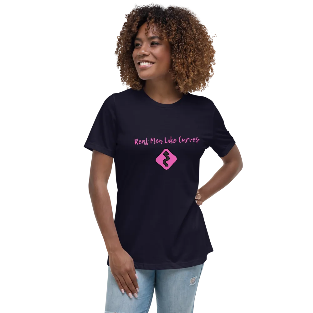 REAL MEN LIKE CURVES Women's Relaxed T-Shirt
