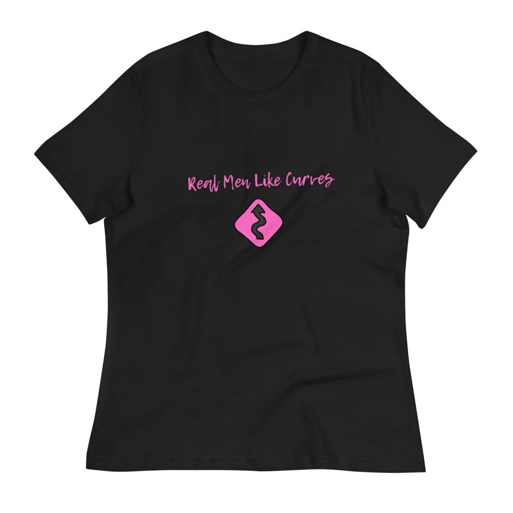 REAL MEN LIKE CURVES Women's Relaxed T-Shirt