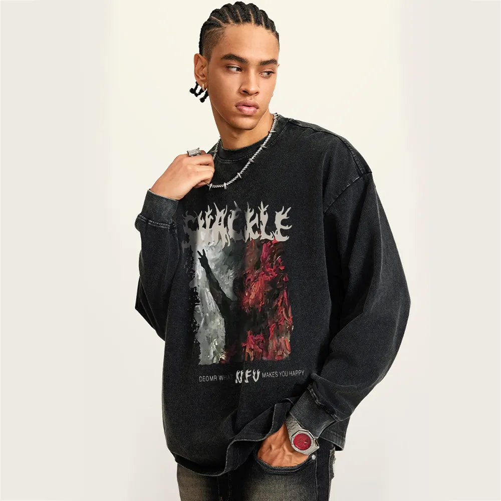 Reborn From The Ashes Printed Sweatshirt