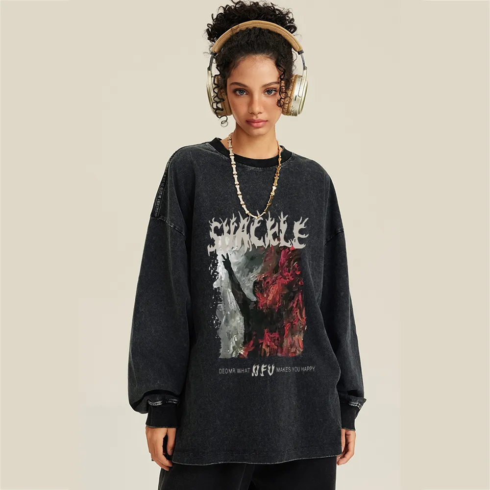 Reborn From The Ashes Printed Sweatshirt