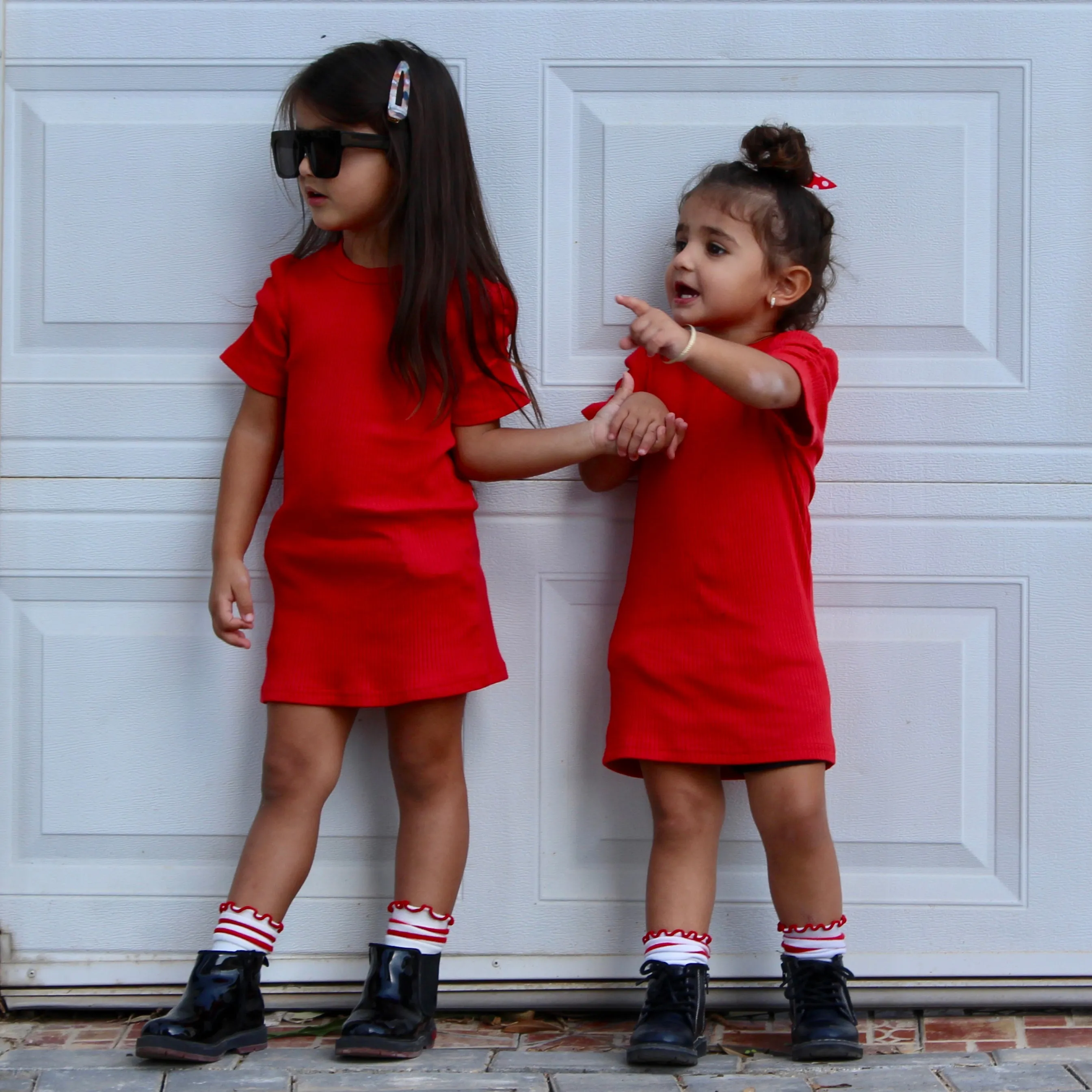 Red Mini T-shirt Dress