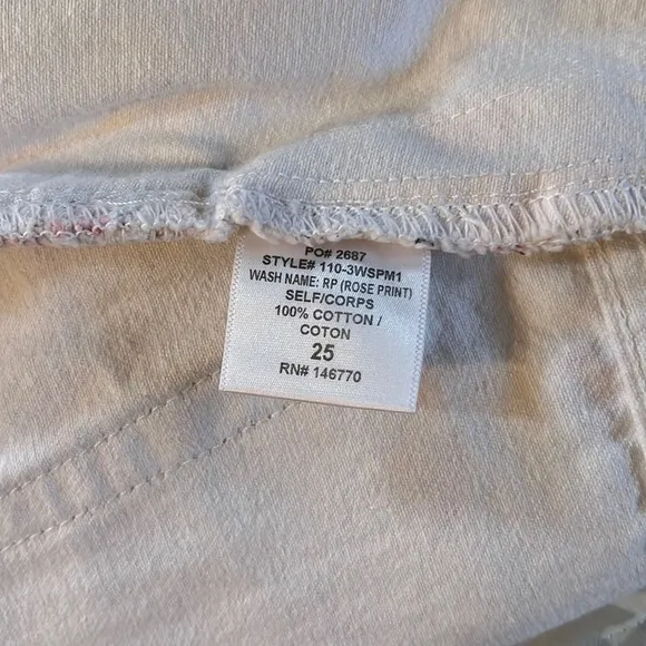 Re/Done Mini Cargo Skirt Rose Print Size 25/Size 0​​​​​​​​​​​​