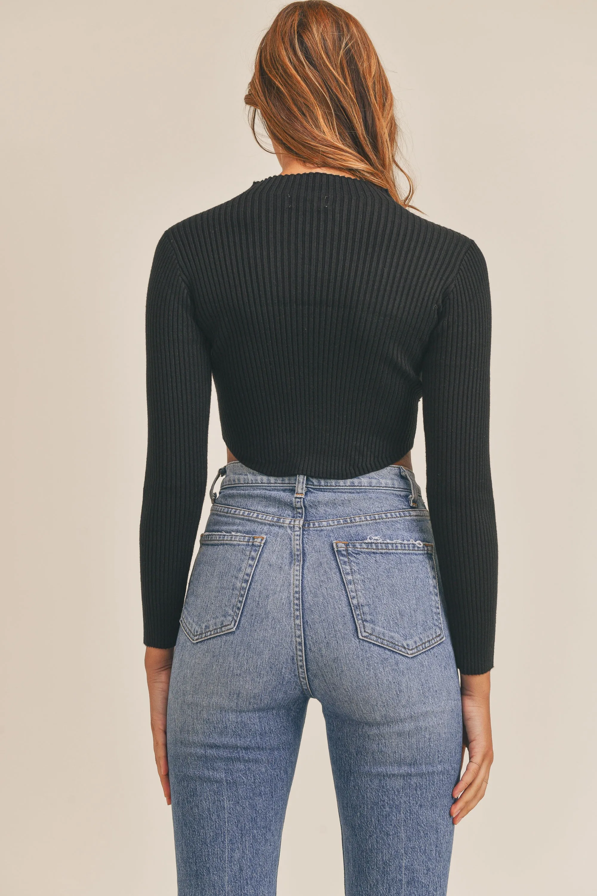 Remember Me Sweater Top Black