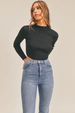 Remember Me Sweater Top Black