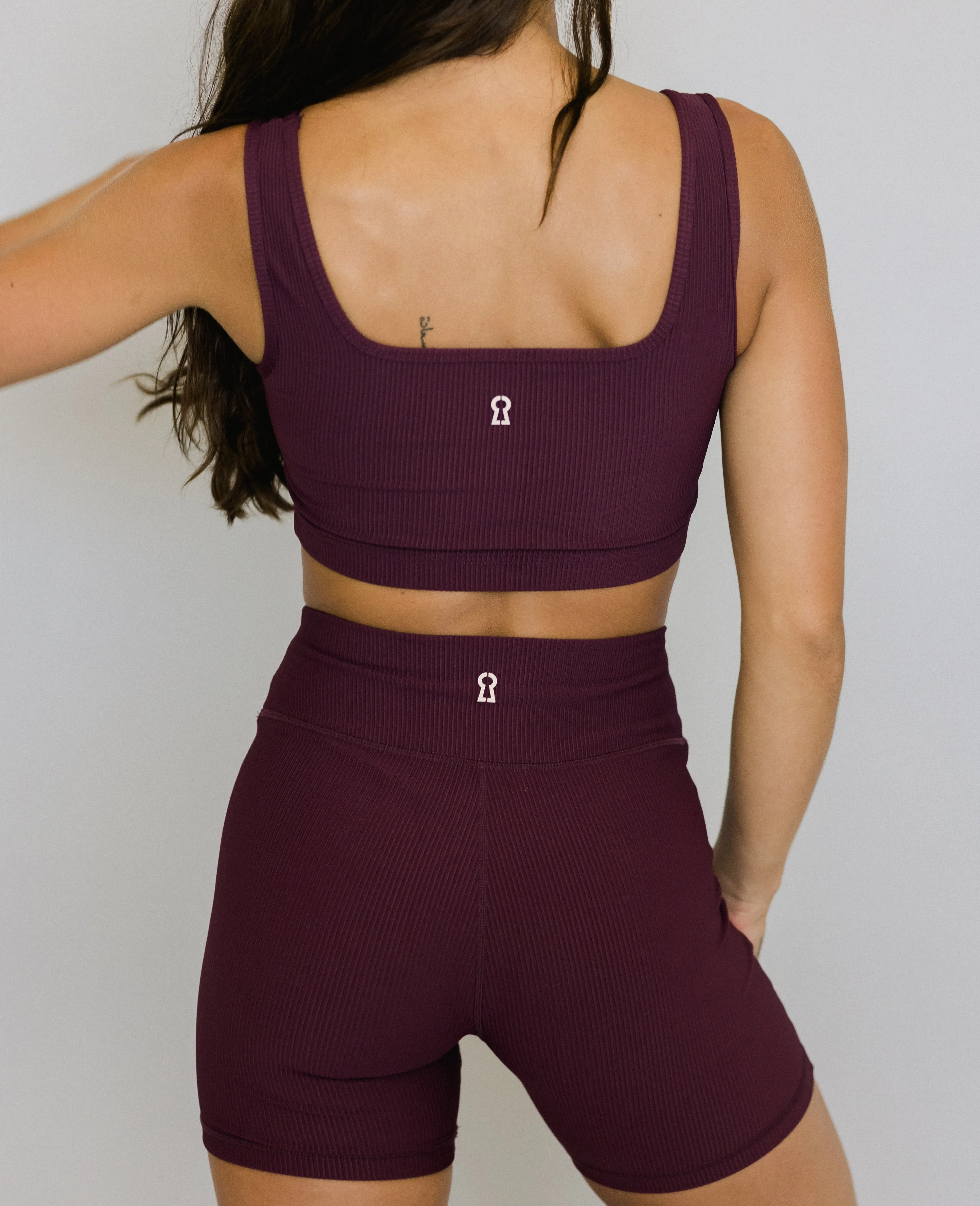 Ribbed Crop - Wine