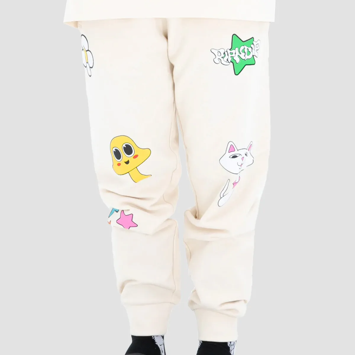 Ripndip Shroom Mania Sweat Pants Bone