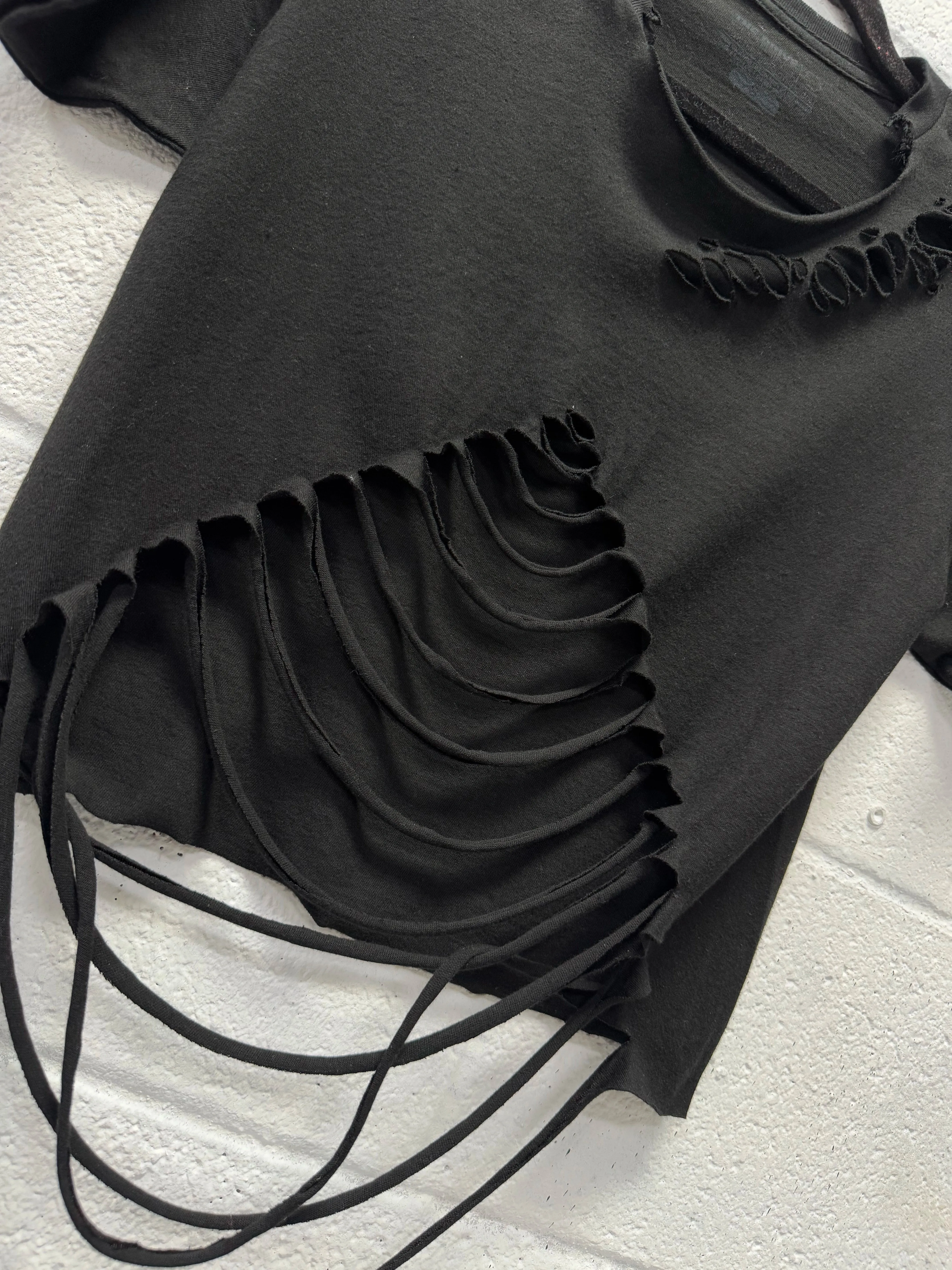 ROAD RASH BLACK CROP TOP 4.0