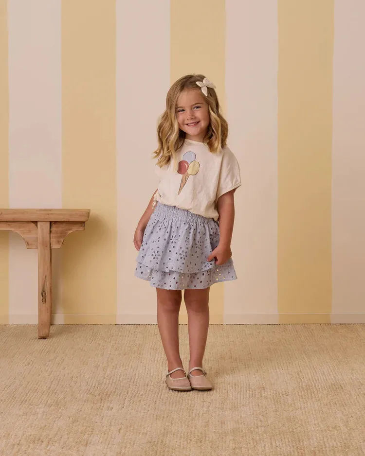 Rylee & Cru Rose Mini Skirt