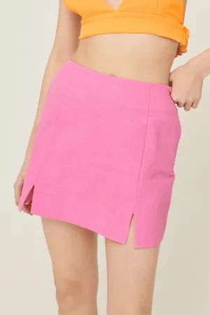 Sabrina Slit Mini Skirt
