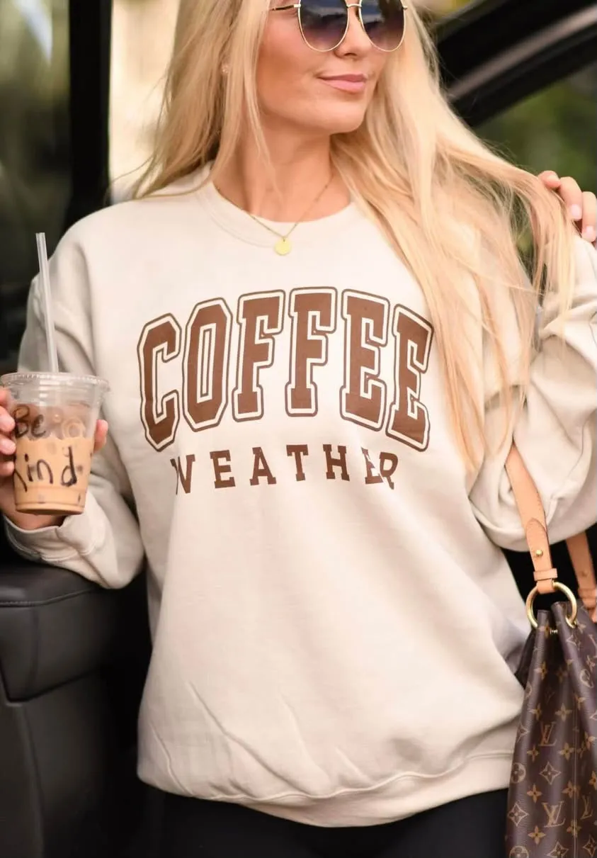 *SALE* RTS Coffee Weather Sweatshirt