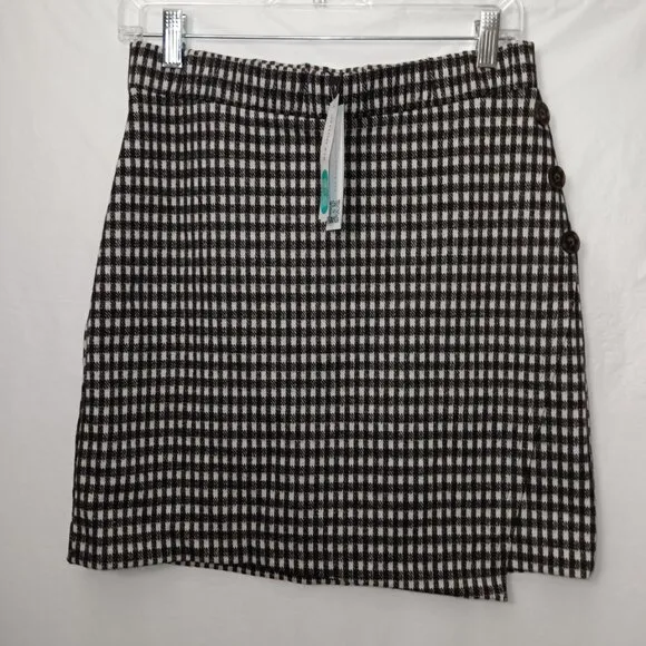 SANCTUARY DARIA BUTTON DETAIL MINI SKIRT