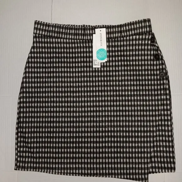 SANCTUARY DARIA BUTTON DETAIL MINI SKIRT