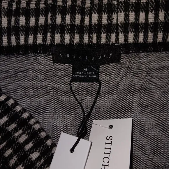 SANCTUARY DARIA BUTTON DETAIL MINI SKIRT