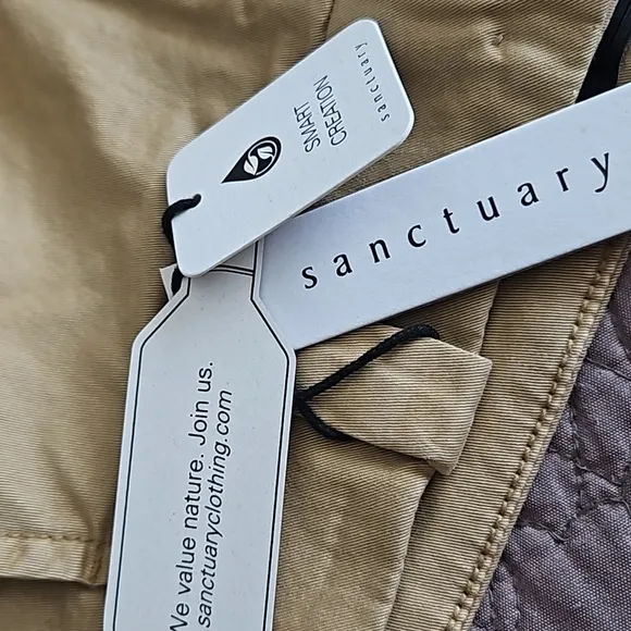 Sanctuary,NWT,Turk Khaki Slash Pocket Flat Front Mini Skirt,Size 29