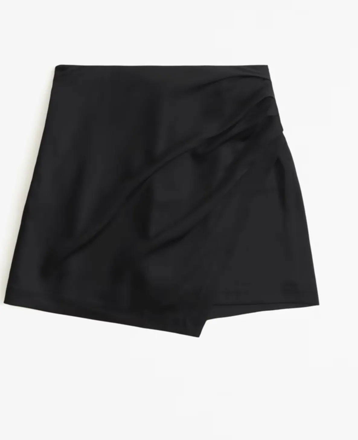 Satin Draped Mini Skort