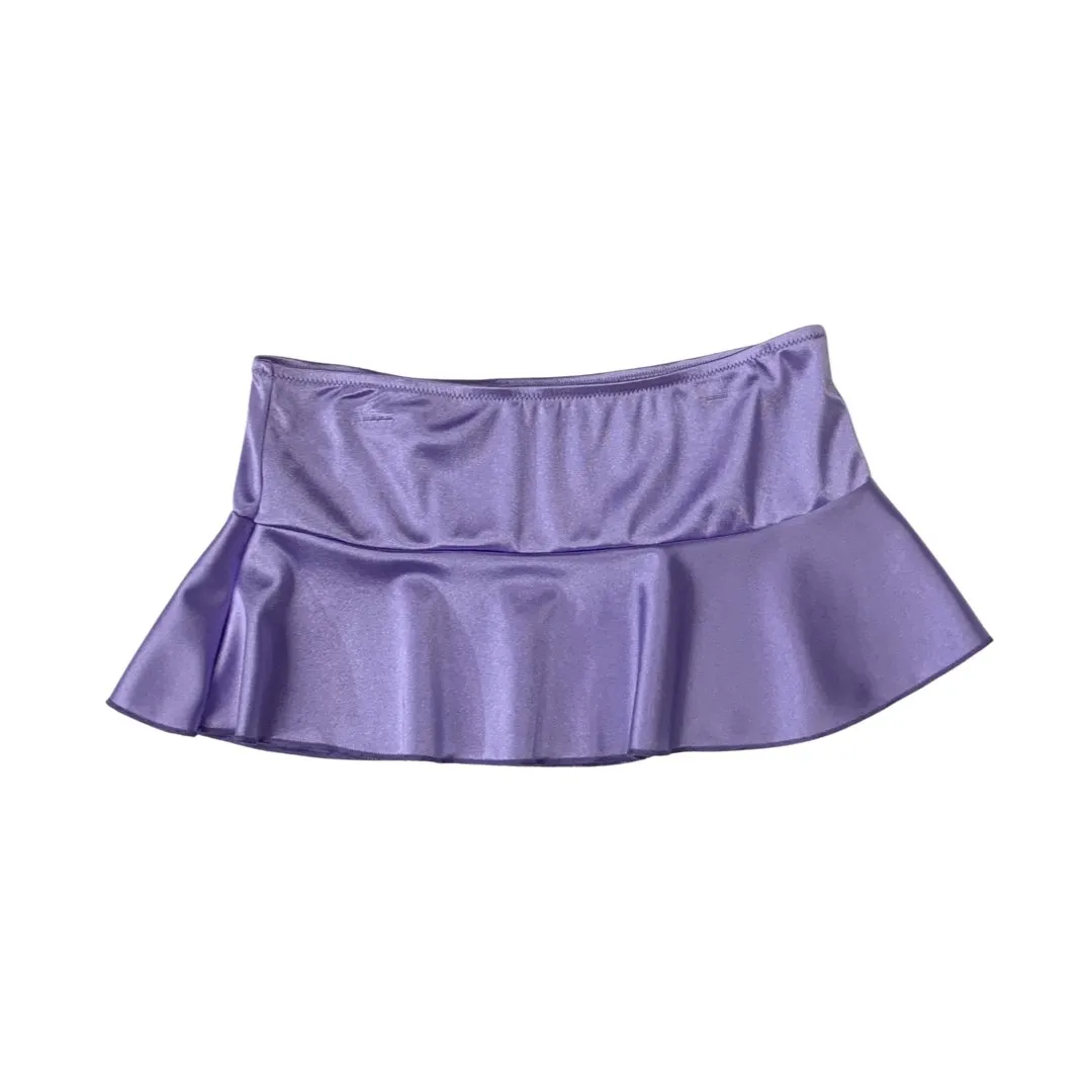 Satin Mini Skirt - Lavendar