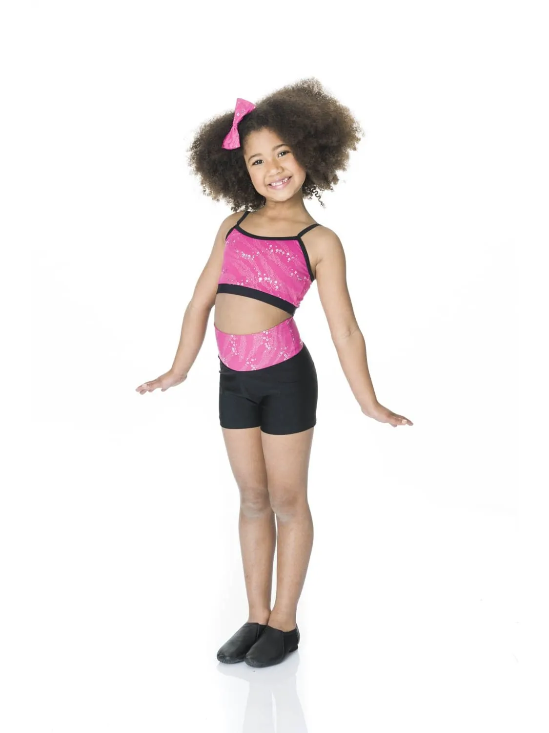 Sequin Glitter Crop Top Adult