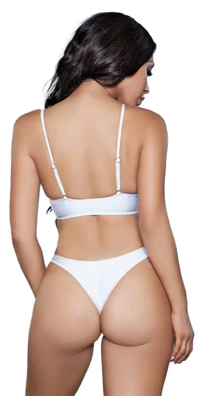 Sexy Gigi Two Piece Cut Out Crop and Thong Bikini