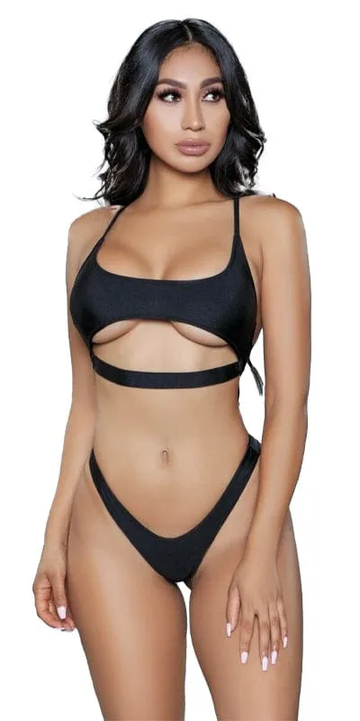 Sexy Gigi Two Piece Cut Out Crop and Thong Bikini