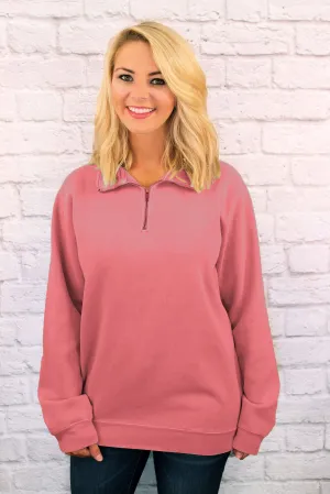 Shades of Red Comfort Colors Adult Quarter Zip Sweatshirt *Customizable!