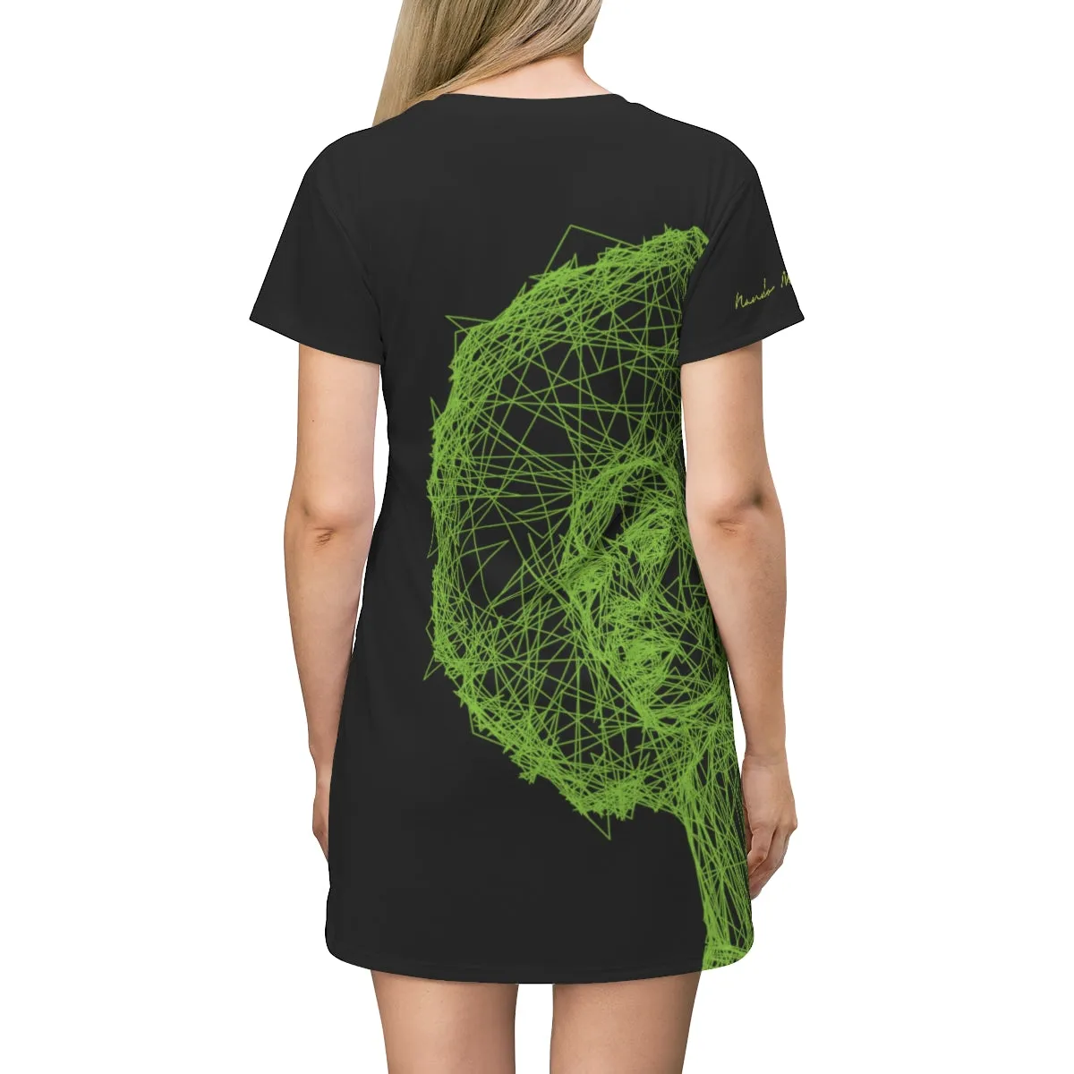 Shirtdress, Black-Green African Queen