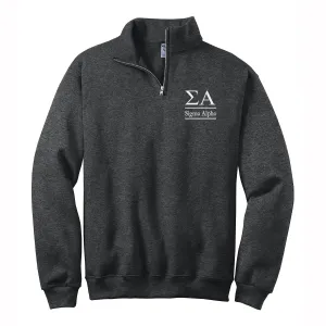 Sigma Alpha Quarter Zip Pullover Sweatshirt