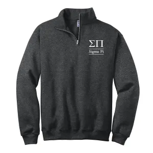 Sigma Pi Quarter Zip Pullover Sweatshirt