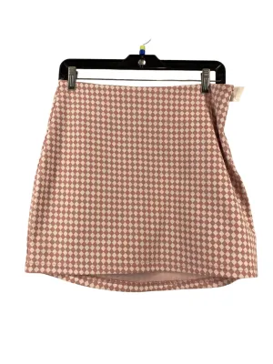 Skirt Mini & Short By Altard State In Pink & White, Size: M