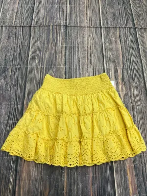 Skirt Mini & Short By American Eagle In Yellow, Size: Xs