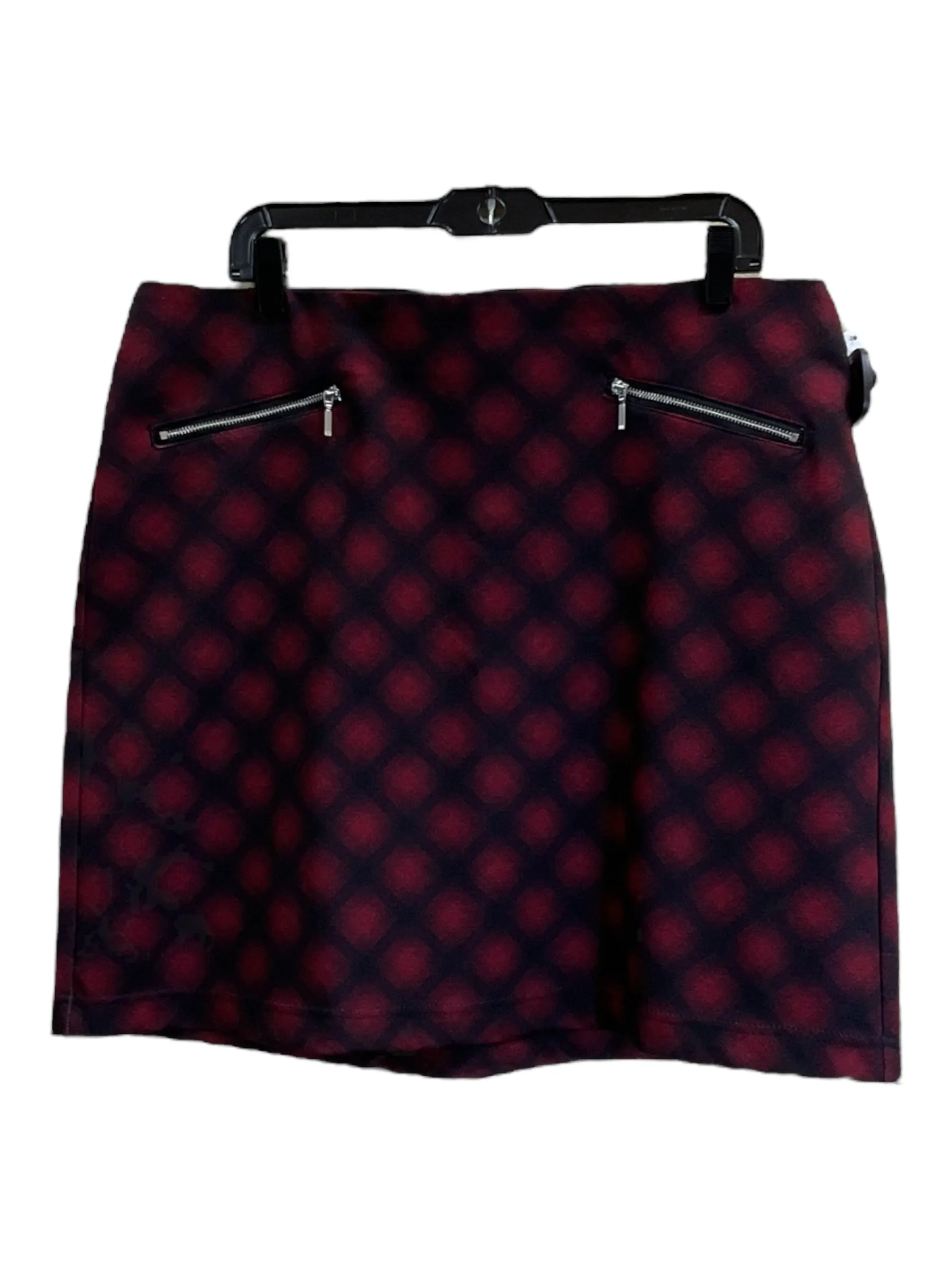 Skirt Mini & Short By Maurices In Black & Red, Size: L