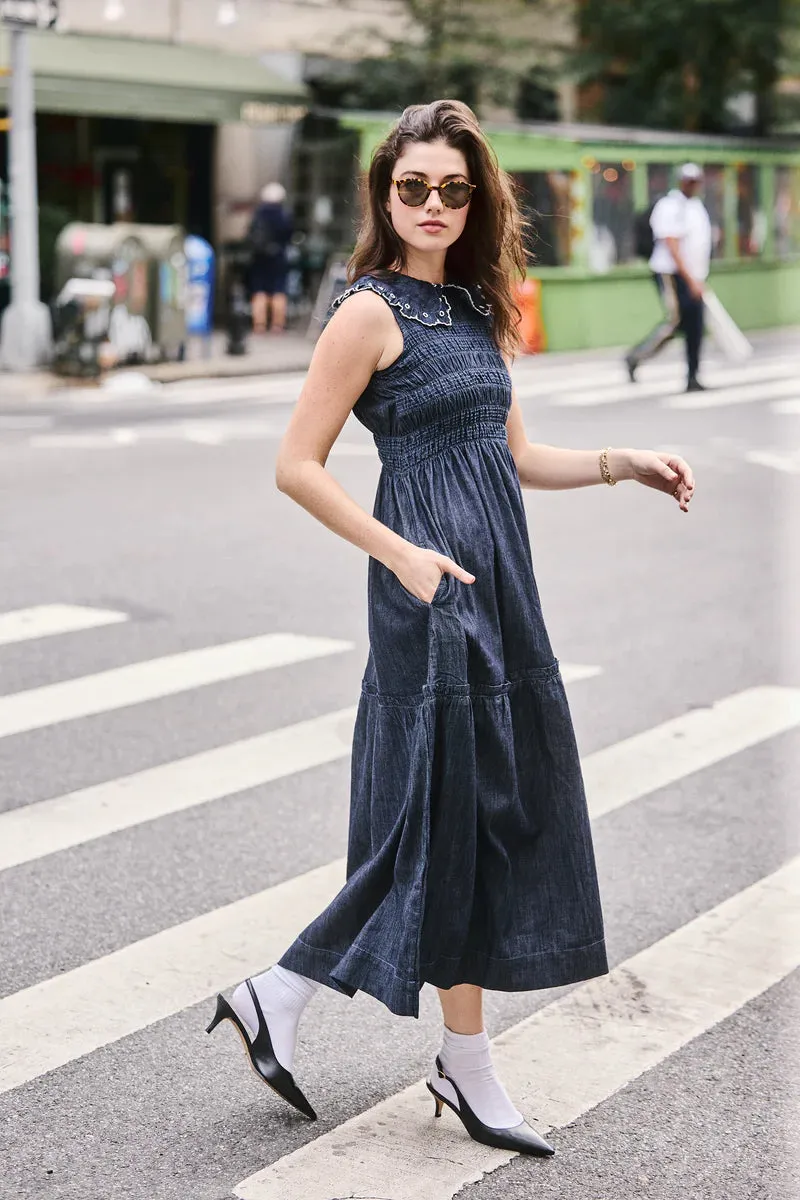 Skye Dress - Indigo Rinse